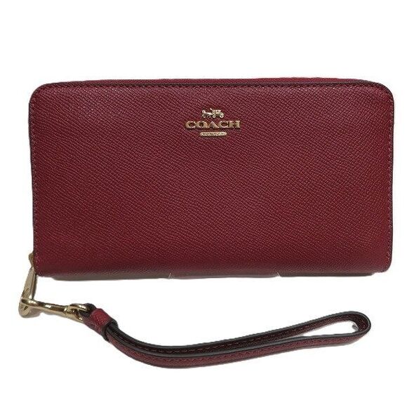 Coach C3441 Leather Long Zip Wallet - Picture 1 of 9